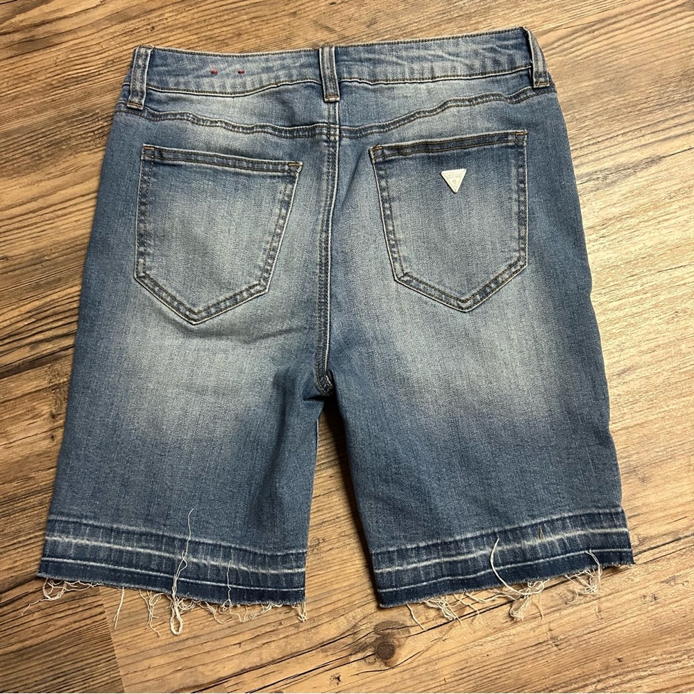 Guess Light Blue Denim Bermuda shorts 27w